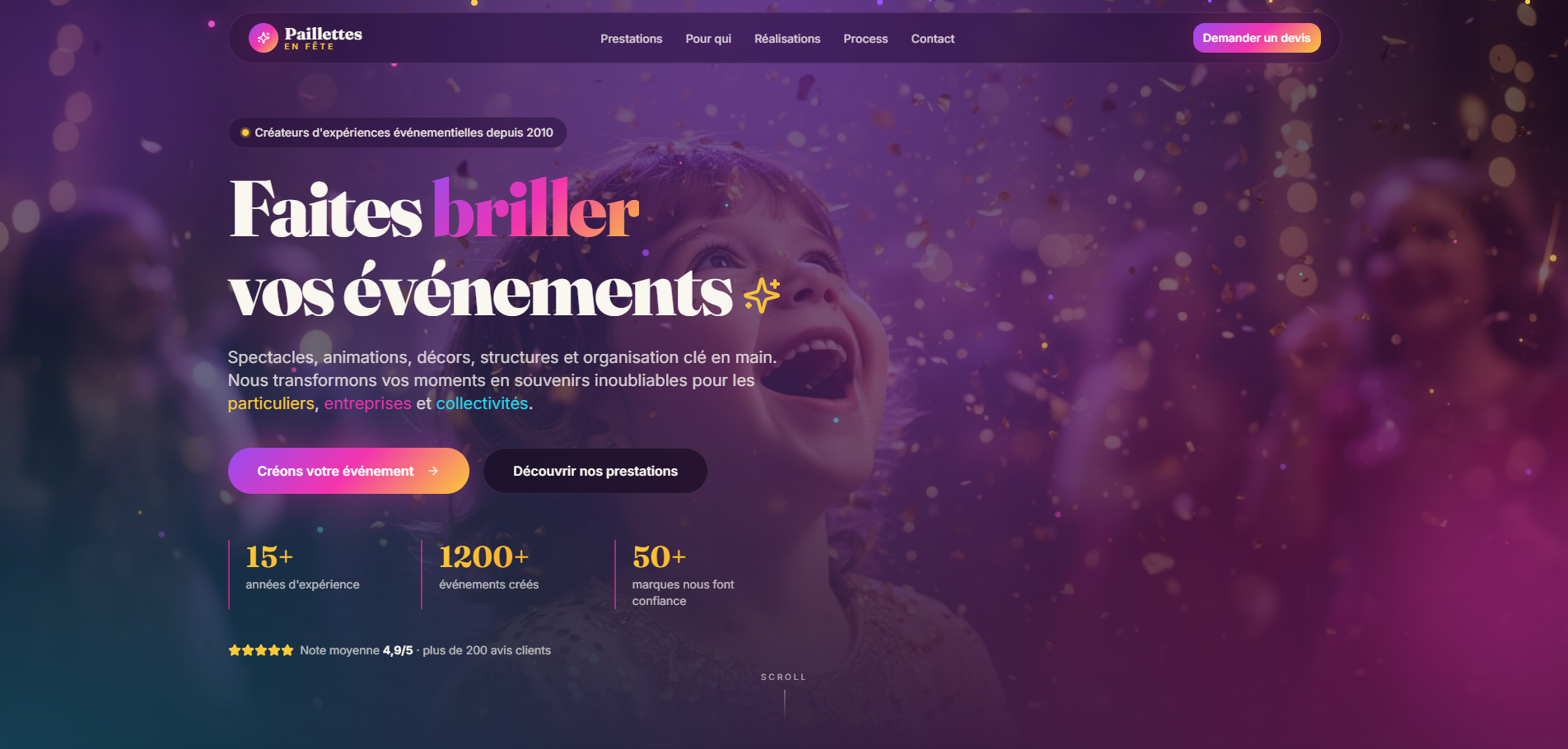 Site Paillettes en Fête
