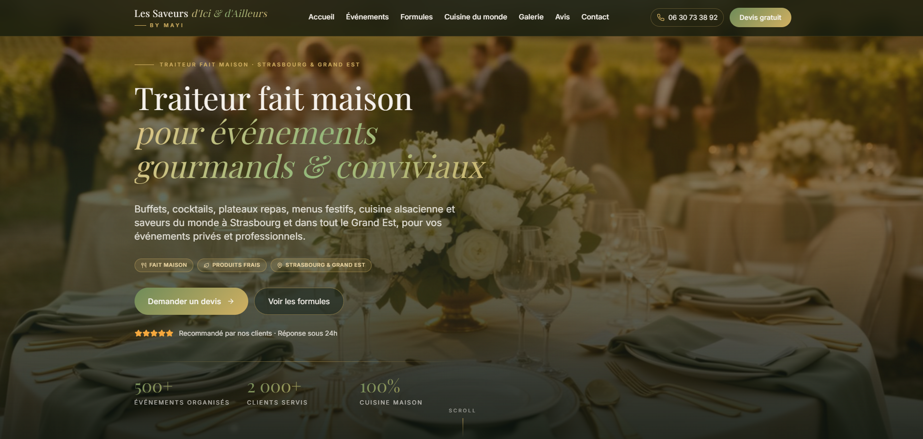 Site Les Saveurs d'Ici et d'Ailleurs